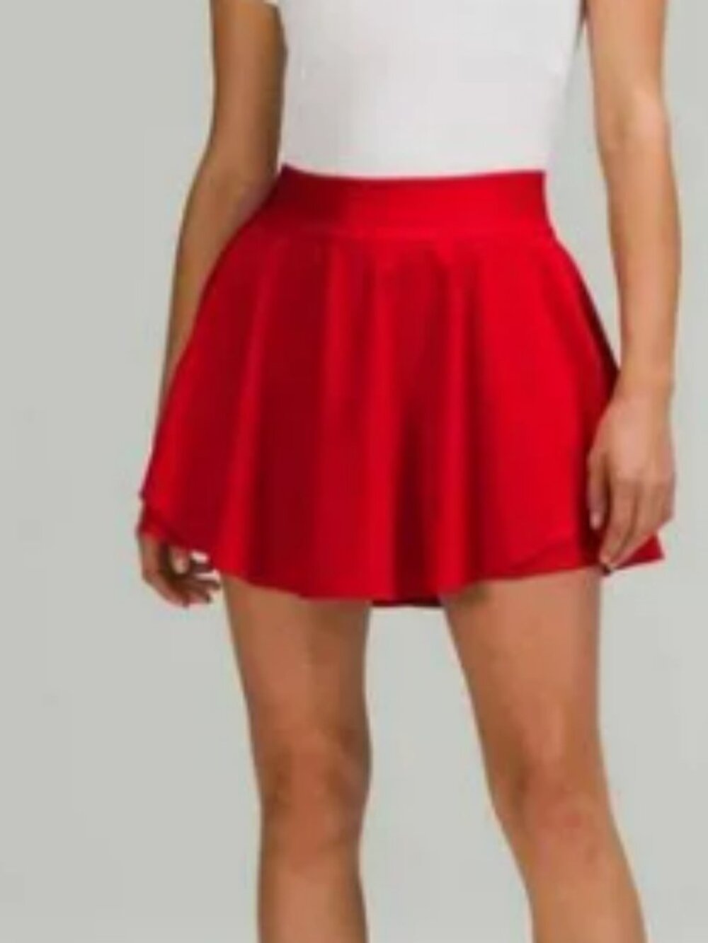 Lululemon Court Rival High Rise Skirt Tall Dark Red 10 Tall